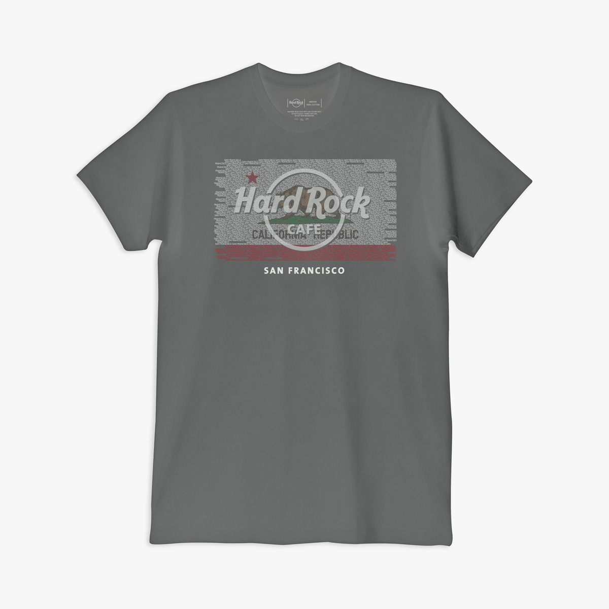 Repeat City Local Flag Tee In Charcoal Gray image number 1